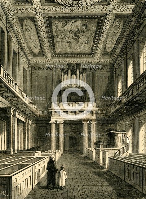 'Interior of the Chapel Royal (Banqueting House), Whitehall', (1881). Creator: Unknown.