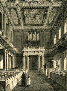 Interior of the Chapel Royal (Banqueting House), Whitehall (1881). Creator: Unknown