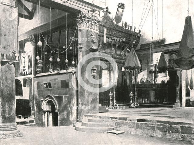 Interior of the Church of the Nativity, Bethlehem, Palestine, 1895. Creator: Unknown.
