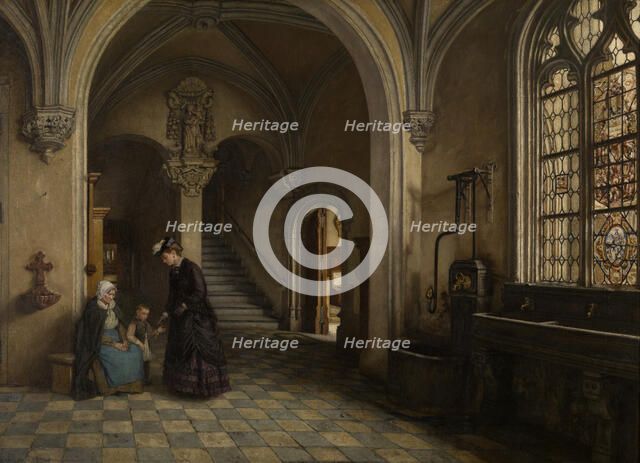 Interior of the Church of Saint Paul in Antwerp, 1865-1869. Creator: Henri Jean Augustin de Braekeleer.