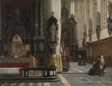 Interior of the Church of Saint Paul in Antwerp, c1840-1890. Creator: Jean Geeraerts