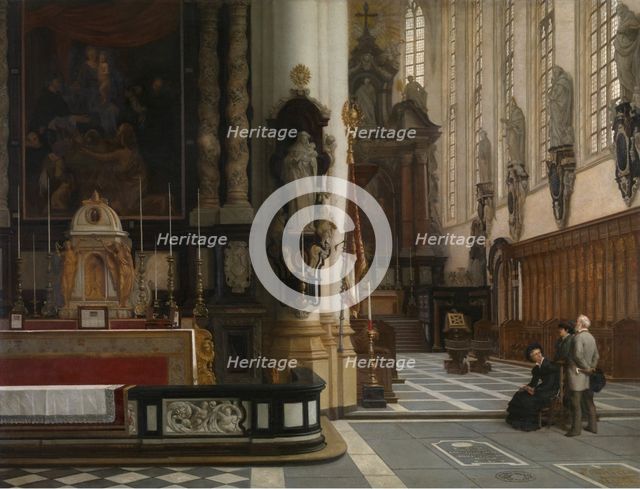 Interior of the Church of Saint Paul in Antwerp, c1840-1890. Creator: Jean Geeraerts.
