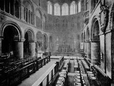 Interior of the Church of St Bartholomew the Great, West Smithfield, City of London, 1906