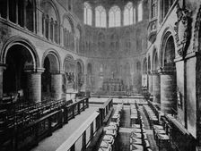 Interior of the Church of St Bartholomew the Great, West Smithfield, City of London, 1906
