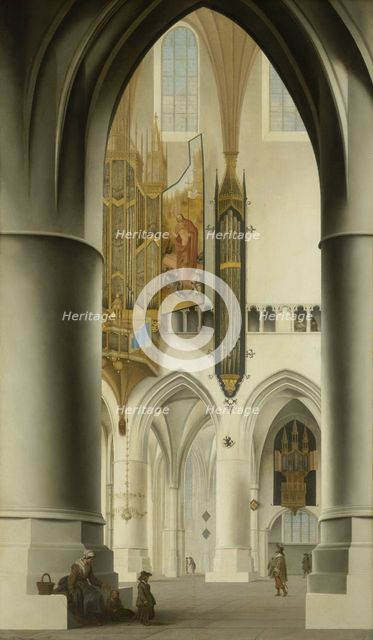 Interior of the Church of St Bavo in Haarlem, 1636. Artist: Saenredam, Pieter (1597-1665)