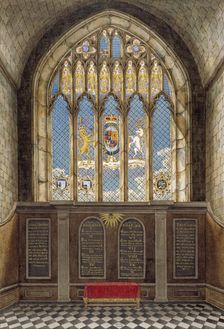 Interior of the Church of St George, Hanworth, Middlesex, 1801. Artist: Anon
