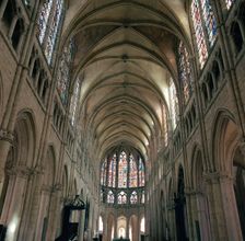 Interior of the Church of St Pierre, 12th century
