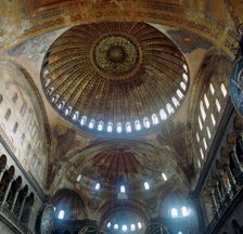 Interior of the church of St Sophia, 6th century