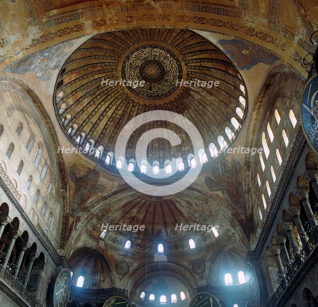 Interior of the church of St Sophia, 6th century. Artist: Unknown