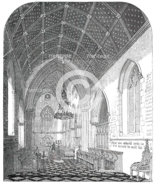 Interior of the Church of St. Stephen, Rochester-Row, Westminster, 1850. Creator: Unknown.