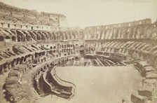 Interior of the Colosseum, Rome, between 1870-1880. Creator: Unknown