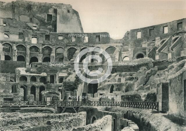 Interior of the Colosseum, Rome, Italy, 1927. Artist: Eugen Poppel.