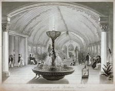Interior of the conservatory in the Pantheon on Oxford Street, London, c1834. Artist: Anon