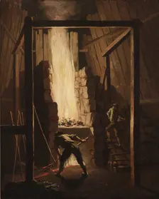 Interior of the Copper Foundry in Falun, 1781