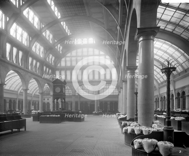 Interior of the Corn Exchange, Mark Lane, London. Artist: Bedford Lemere and Company