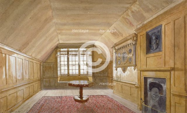 Interior of the Council Chamber in the White Tower, Tower of London, Stepney, London, 1883. Artist: John Crowther