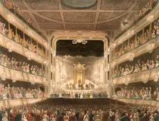 Interior of the Covent Garden Theatre, London, 1808. Creator: Thomas Rowlandson