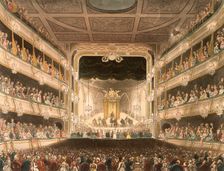Interior of the Covent Garden Theatre, London, 1808. Creator: Thomas Rowlandson