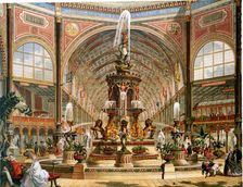 Interior of the Crystal Palace during the International Exhibition, 1862