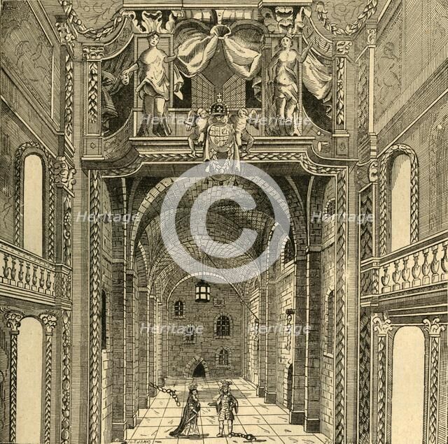 'Interior of the Duke's Theatre', c1673, (1897). Creator: Unknown.