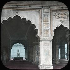 Interior of the Diwan-i-Khas, Red Fort, Delhi, India, late 19th or early 20th century. Creator: Unknown