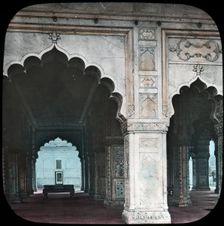 Interior of the Diwan-i-Khas, Red Fort, Delhi, India, late 19th or early 20th century. Creator: Unknown