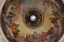 Interior of the dome of St Isaac's Cathedral, St Petersburg, Russia, 2011. Creator: Sheldon Marshall