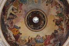 Interior of the dome of St Isaac's Cathedral, St Petersburg, Russia, 2011. Creator: Sheldon Marshall