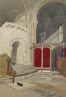 Interior of the Eastern Ambulatory of the Apse of Norwich Cathedral, early 19th century. Artist: John Sell Cotman