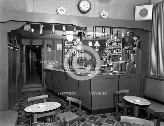 Interior of the Ferryboat Inn, Mexborough, South Yorkshire, 1956. Creator: Michael Walters.