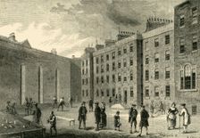 Interior of the Fleet Prison - The Racket-Court (c1872). Creator: Unknown