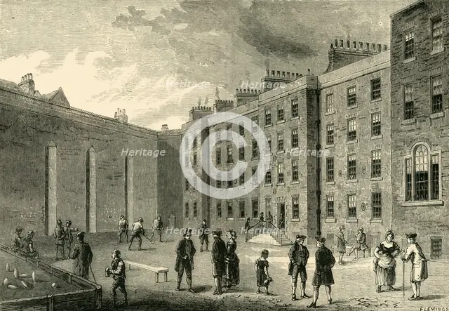 'Interior of the Fleet Prison - The Racket-Court', (c1872). Creator: Unknown.