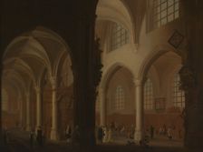 Interior of the Former Church of Saint George in Antwerp, 1768. Creator: Peter van Regemorter