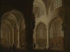 Interior of the Former Church of Saint George in Antwerp, 1768. Creator: Peter van Regemorter