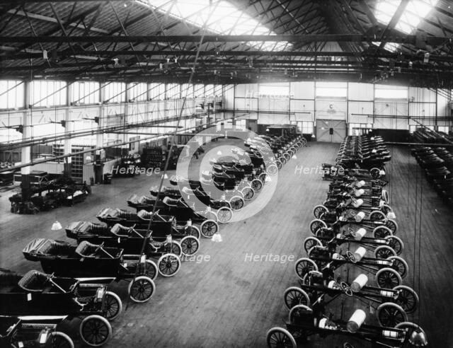Interior of the Ford works, Trafford Park, Manchester, c1911-c1927. Artist: Unknown