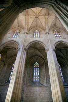 Interior of the Founder's Chapel, Monastery of Batalha, Batalha, Portugal, 2009. Creator: Samuel Magal