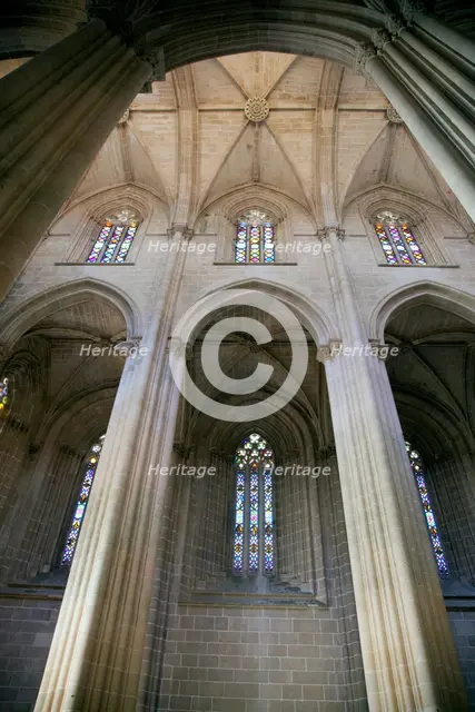 Interior of the Founder's Chapel, Monastery of Batalha, Batalha, Portugal, 2009. Creator: Samuel Magal.