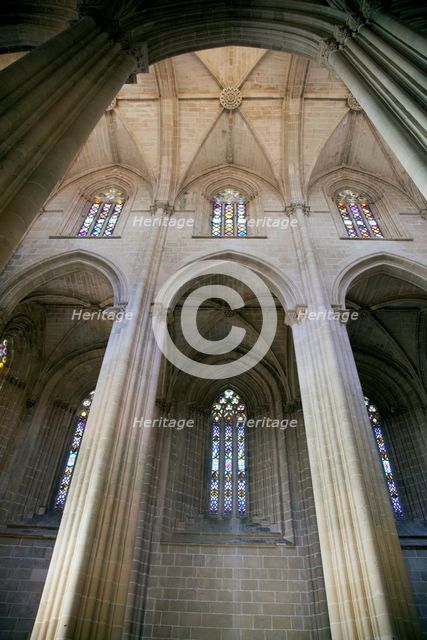 Interior of the Founder's Chapel, Monastery of Batalha, Batalha, Portugal, 2009. Creator: Samuel Magal.