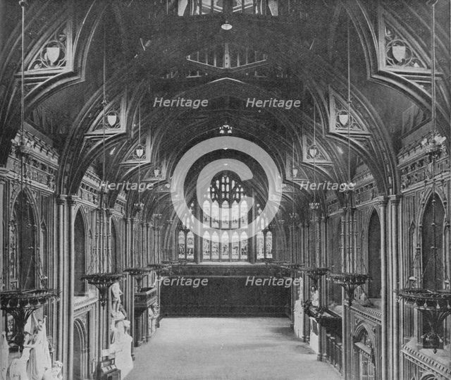 Interior of the Guildhall, City of London, c1904 (1906). Artist: Photochrom Co Ltd of London.