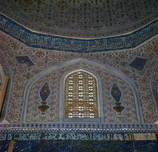 Interior of the Gur-I Mur Mausoleum in Samarkand, 15th century