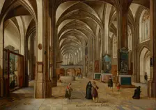 Interior of the Gothic Church, between 1605-1615. Creator: Hendrik van Steenwyck