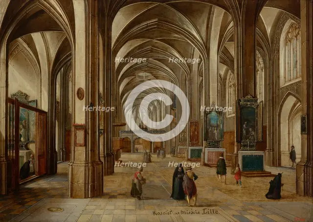 Interior of the Gothic Church, between 1605-1615. Creator: Hendrik van Steenwyck.
