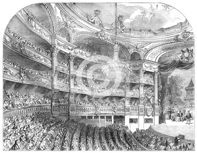 Interior of the Grand Opera-House, at Paris, 1854. Creator: Edmund Evans.