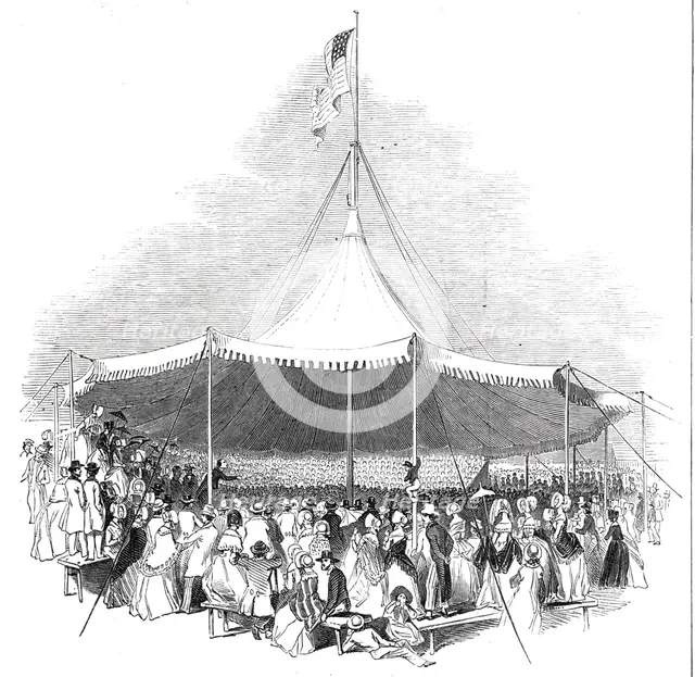 Interior of the Great Marquee, 1844. Creator: Smyth.