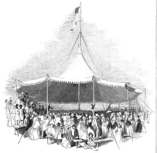 Interior of the Great Marquee, 1844. Creator: Smyth