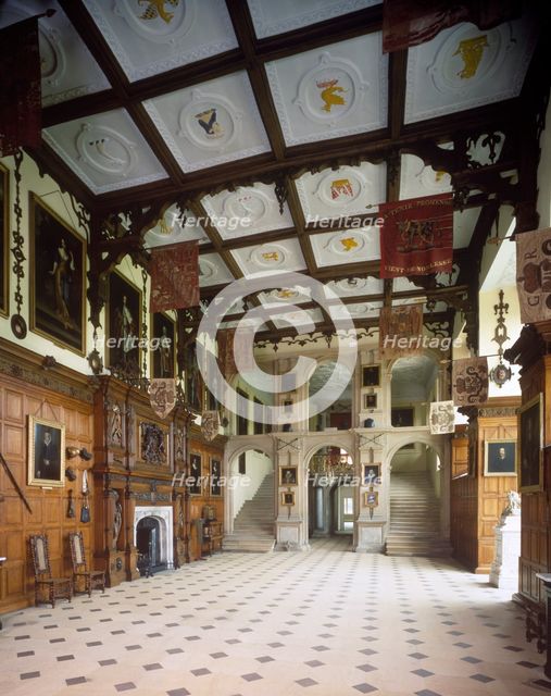 Interior of the Great Hall, Audley End House, Saffron Walden, Essex, c1980-c2017. Artist: Historic England Staff Photographer.