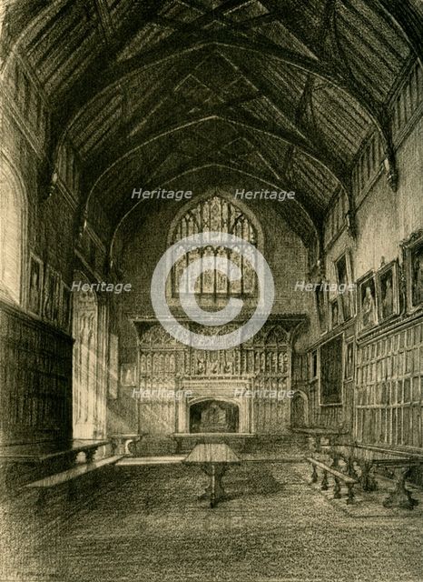 'Interior of the Hall', 1911. Creator: Unknown.