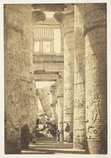 Interior of the Hall of Columns, 1857, printed 1862. Creator: Francis Frith