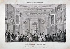 Interior of the Haymarket Theatre, London, 1795. Artist: Thomas Rothwell