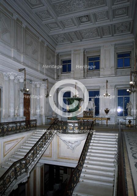 Interior of the Hermitage Theatre, St Petersburg, Russia. Artist: Unknown